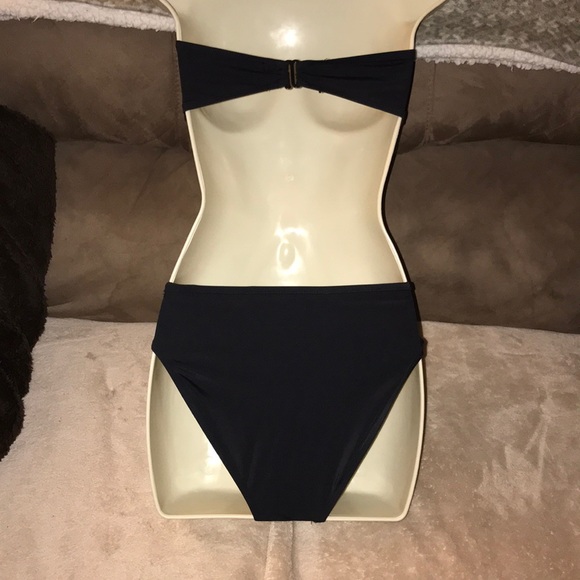 6 sun streak bikini with strapless top black - Picture 3 of 4